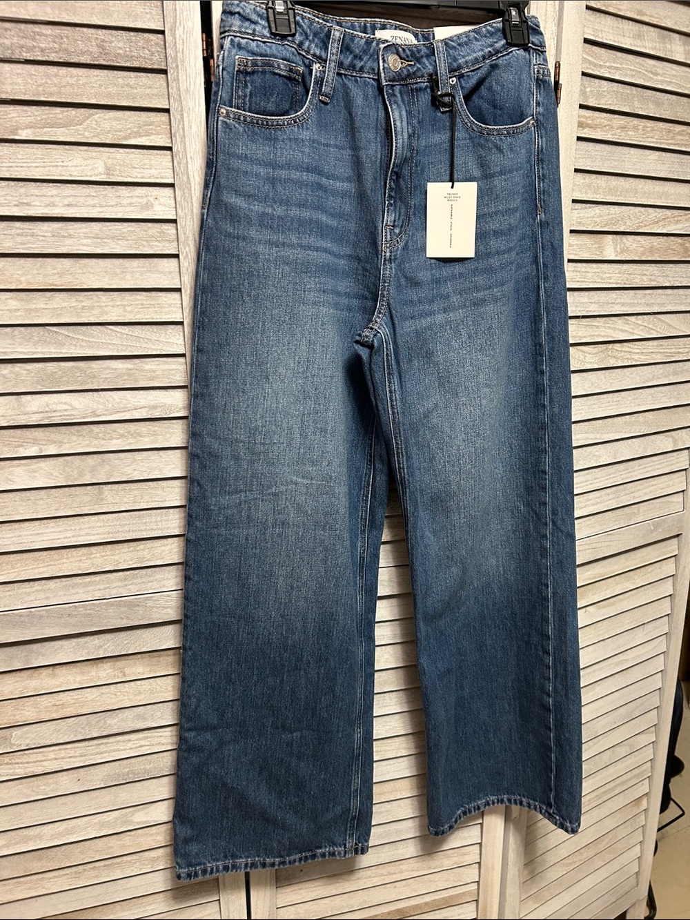 Women’s ZENANA Wide-Leg Blue Jeans